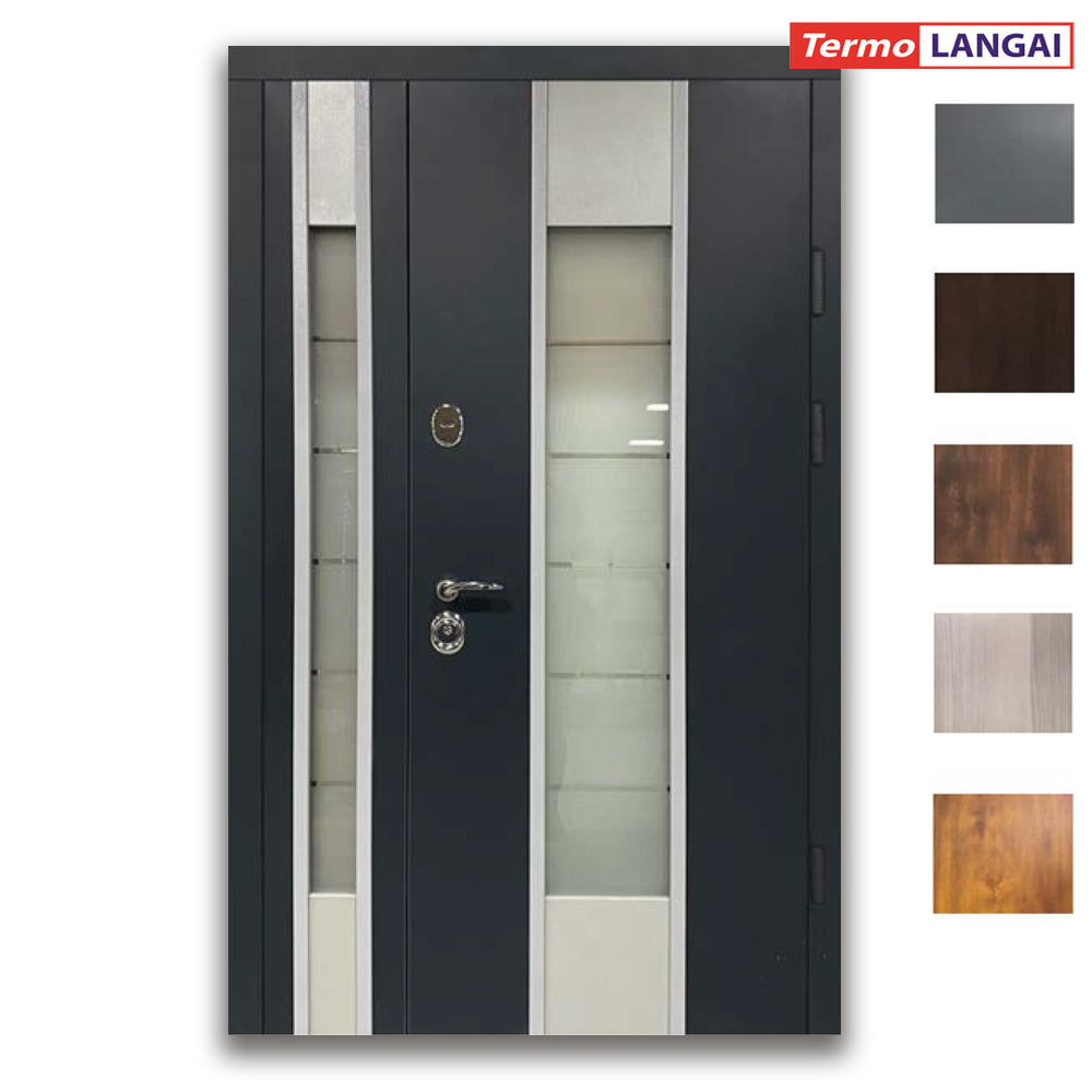 Thermo Steel 22-09 Armoured External Door – Framed Double Glazing