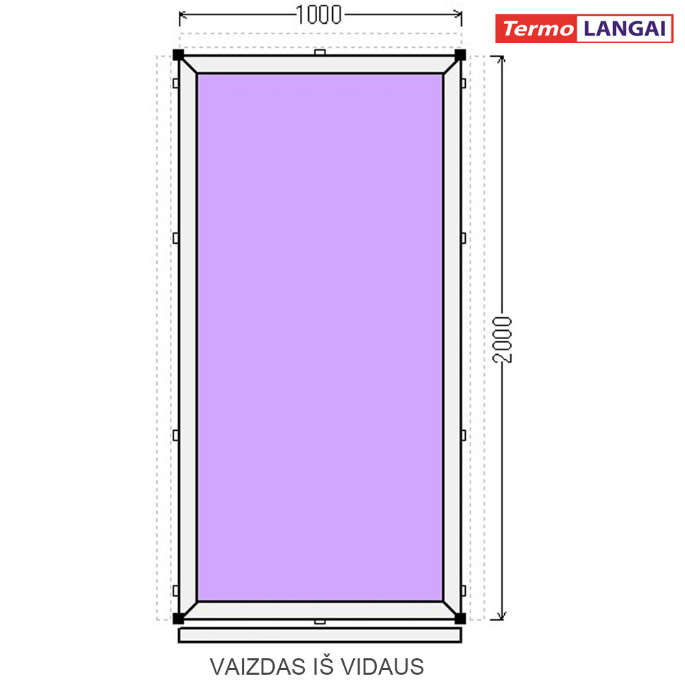 PVC vitrinos iš sandėlio