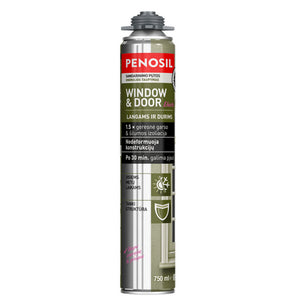 Pistoletinės langų ir durų sandarinimo putos PENOSIL Elastic, 750 ml