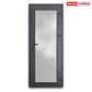 PVC durys iš sandėlio – pilnas stiklas