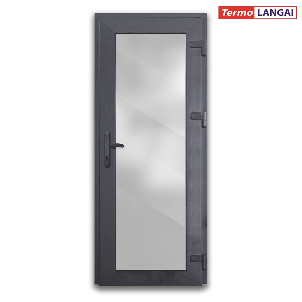 PVC durys iš sandėlio – pilnas stiklas