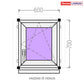 uPVC Window from Stock 600 × 700 mm