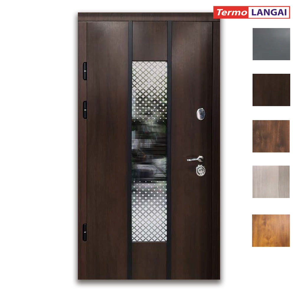 Thermo Steel 22-22 Armoured External Door – Framed Double Glazing