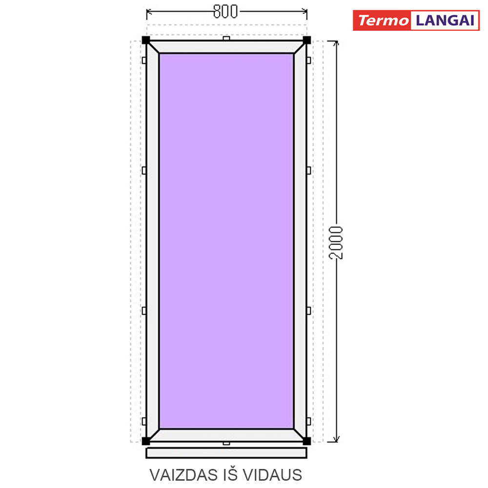 PVC vitrinos iš sandėlio