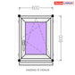 uPVC Window from Stock 600 × 800 mm
