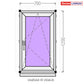 PVC langas iš sandėlio 700 x 1200