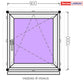 uPVC Window from Stock 900 × 1000 mm