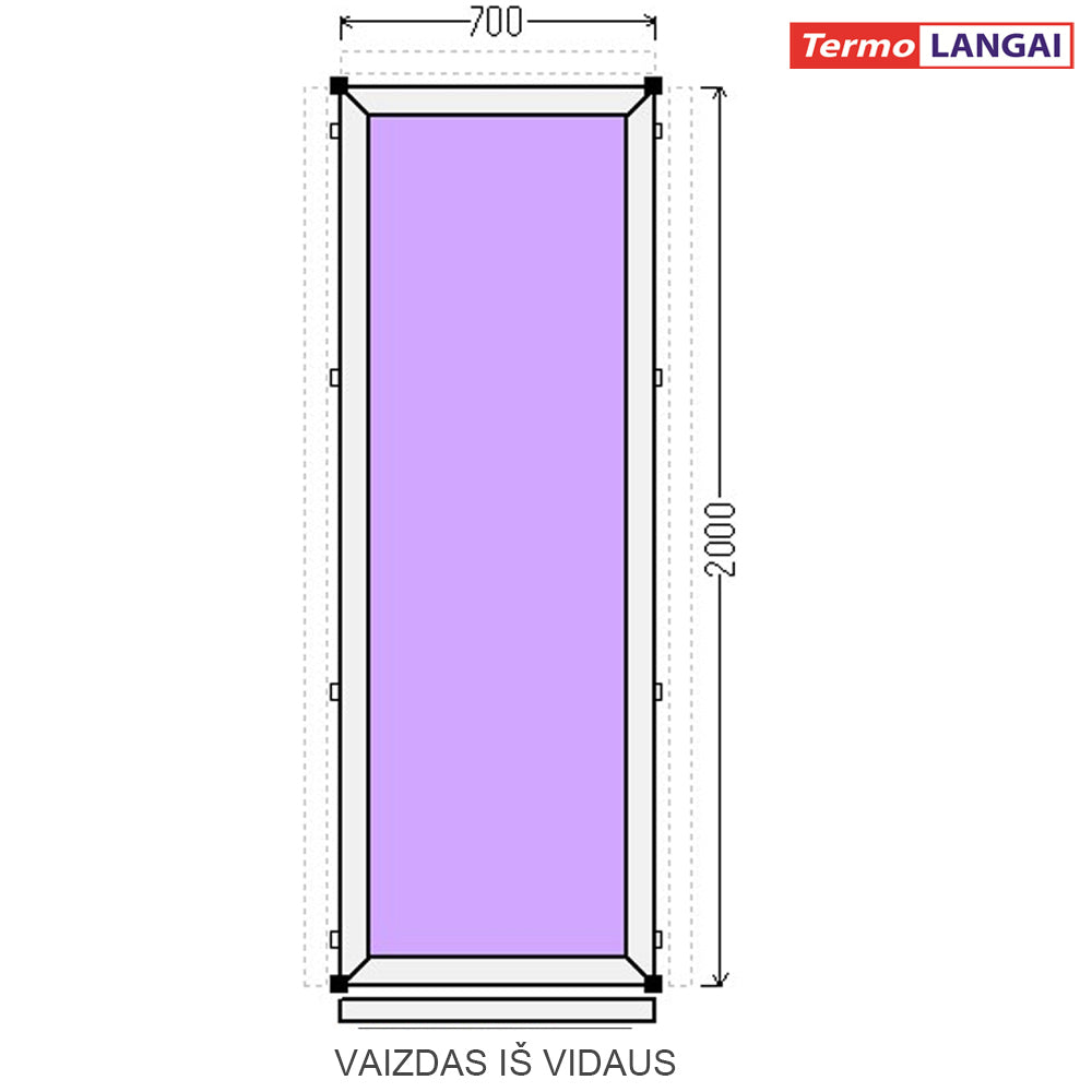 PVC vitrinos iš sandėlio
