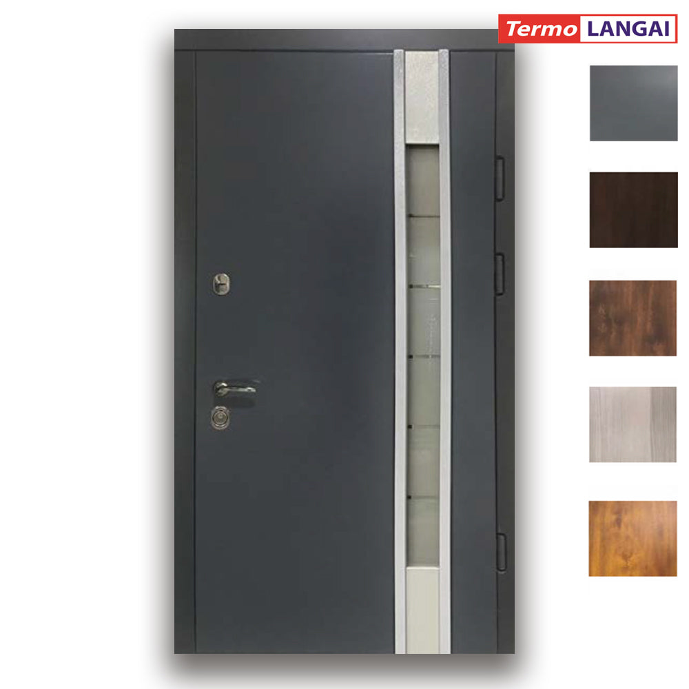 Thermo Steel 22-13 Armoured External Door – Framed Double Glazing