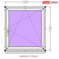 uPVC Window from Stock 1200 × 1300 mm