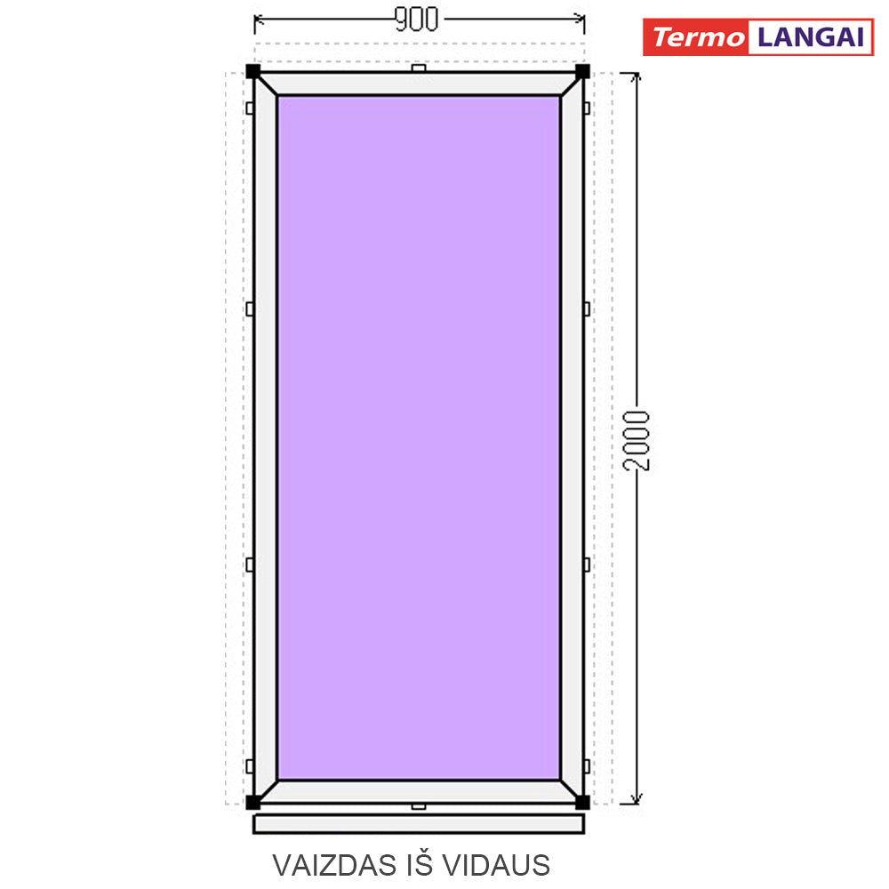 PVC vitrinos iš sandėlio